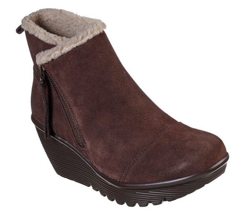 Skechers Parallel - Off Hours - Womens Boots Chocolate [AU-SX3056]